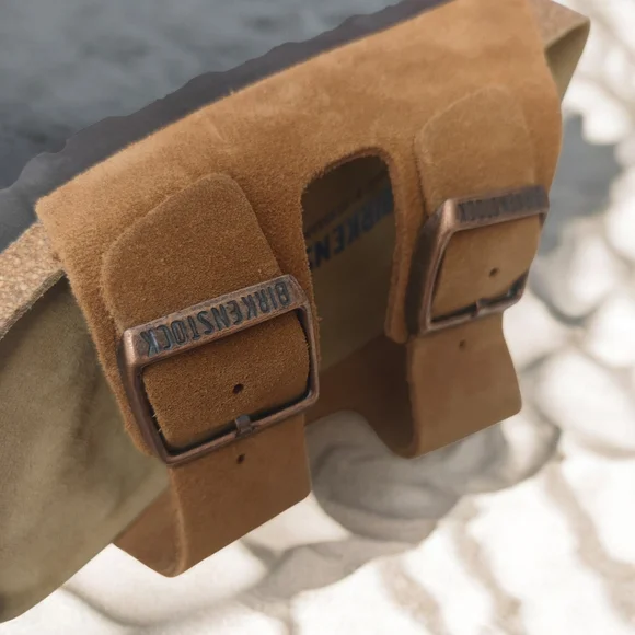 Birkenstock Arizona Mink Narrow Two-Strap Sandals - Picture 4 of 6